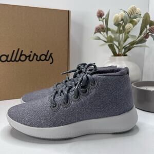 Allbirds Wool Runner-up Mizzles Water-Repellent Sneakers Medium Gray Women 6 NWB